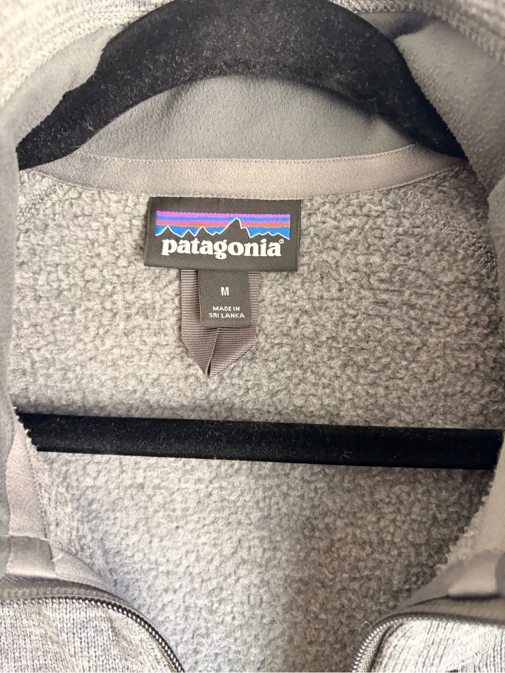 Patagonia Men's Heather Gray Lightweight Fleece Jacket | M